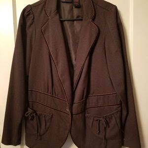 Torrid Size 2 Brown Jacket with front pockets